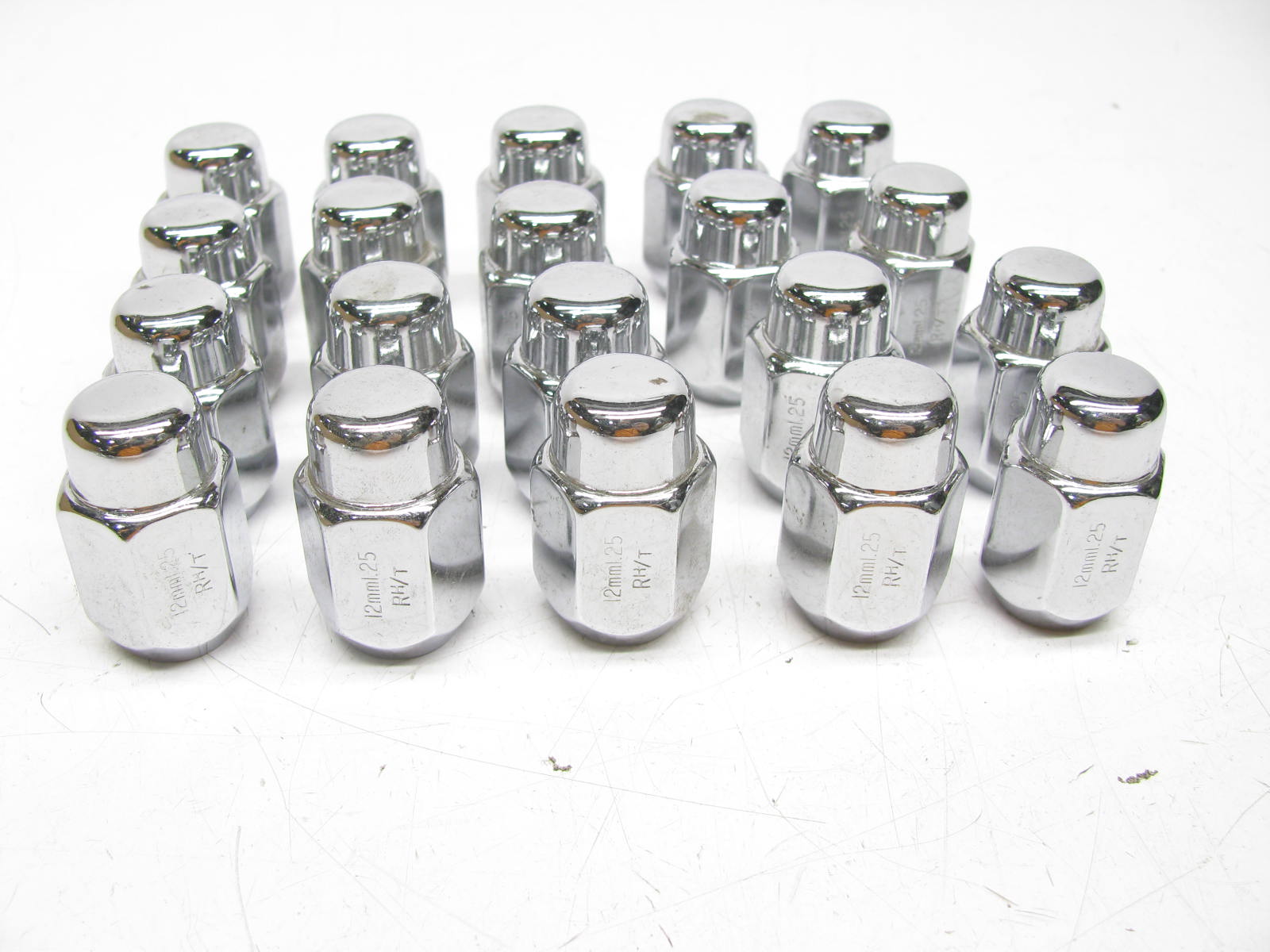 (x20) 71128 Chrome Acorn Lug Nuts (10mm X 1.25 Thread Size) – Spark ...