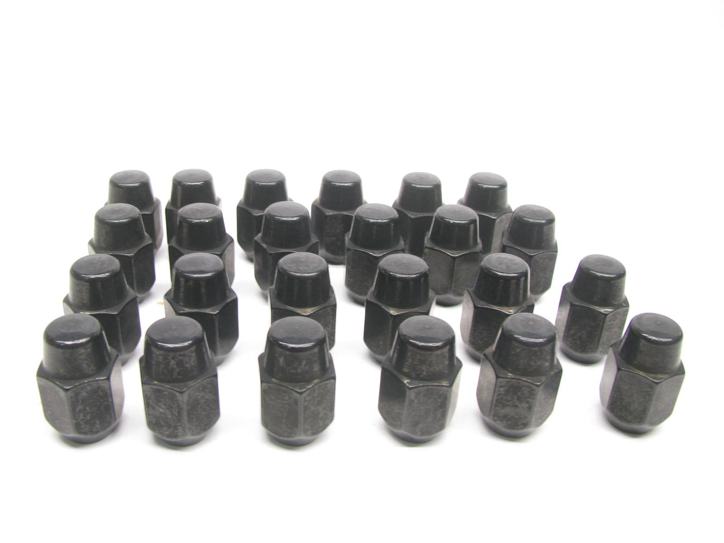 (24) Gorilla 71178 BLACK Lug Nuts 7/16'' Chrome Acorn 13/16'' (21mm)