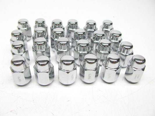 (24) 71188HT - 1/2'' X 20 Chrome Lug Nuts Tapered (60°) Seat RH Thread Chrome