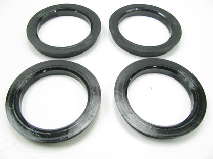 4 PACK Black Polycarbonate Hub Centric Rings 72.62mm OD To 56.15mm ID 72-5615-4
