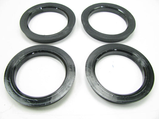 4 PACK Black Polycarbonate Hub Centric Rings 72.62mm OD To 56.15mm ID 72-5615-4