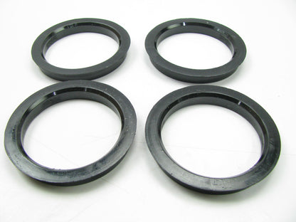 Black Polycarbonate Hub Centric Rings 72.6mm To 60.06mm - 4 Pack