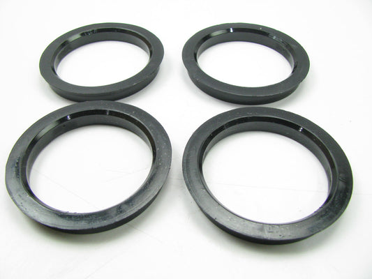 Black Polycarbonate Hub Centric Rings 72.6mm To 60.06mm - 4 Pack