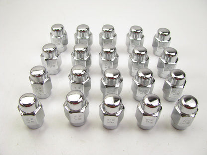 (20) Gorilla 72128 12mm X 1.25 Chrome Lug Nuts Mag Seat Right Hand Thread Chrome