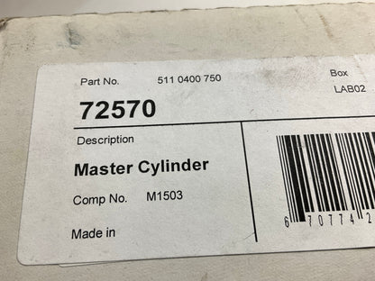 NEW - OUT OF BOX 72570 Clutch Master Cylinder