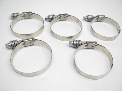 5 Trident 730-2000 Stainless Steel Contant Torque 5/8'' Hose Clamps, 2.25''-3.125''