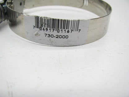 Trident 730-2000 Stainless Steel Contant Torque 5/8'' W. Hose Clamp, 2.25''-3.125''