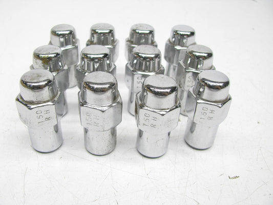 ( 12) NEW - UNBOXED 73138 - Standard Mag Lug Nuts (13/16'' HEX) 12mm X 1.50