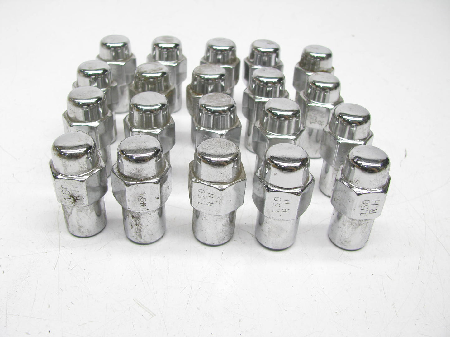 (20) 12mm X 1.5 Chrome Lug Nuts Mag Seat Right Hand Thread Chrome