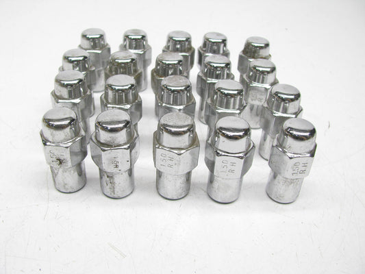 (20) Gorilla 73138 12mm X 1.5 Chrome Lug Nuts Mag Seat Right Hand Thread Chrome