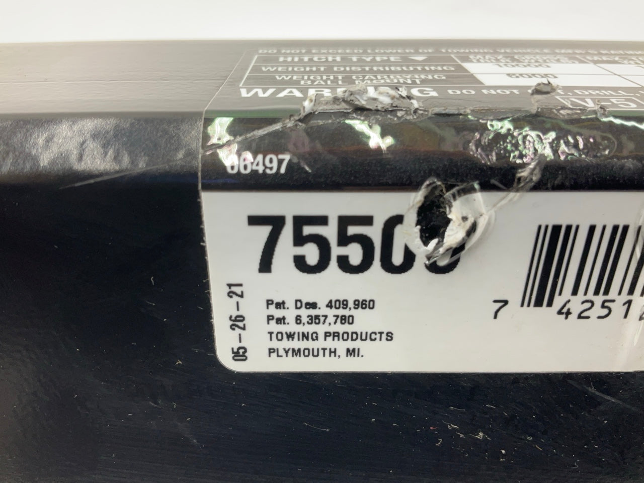 NEW - UNBOXED 75506 Class IV Trailer Hitch For 2006-2008 Ford F-150