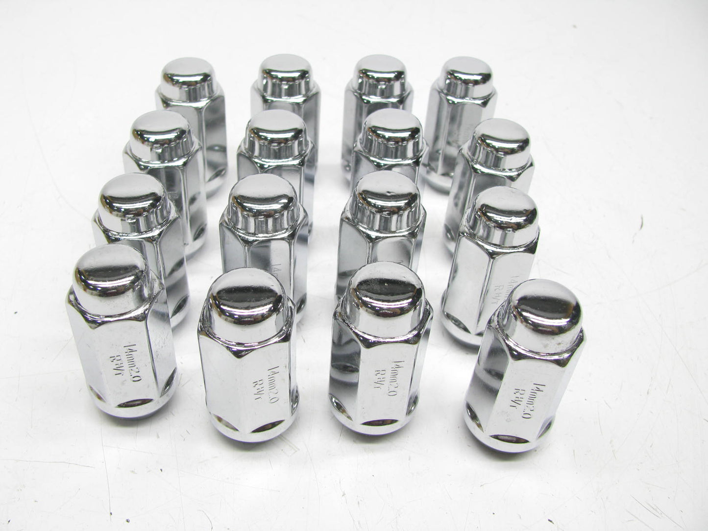 (x16) 76108HT - Duplex Acorn Heat Treat Lug Nuts (7/8'' HEX) 14mm X 2.00