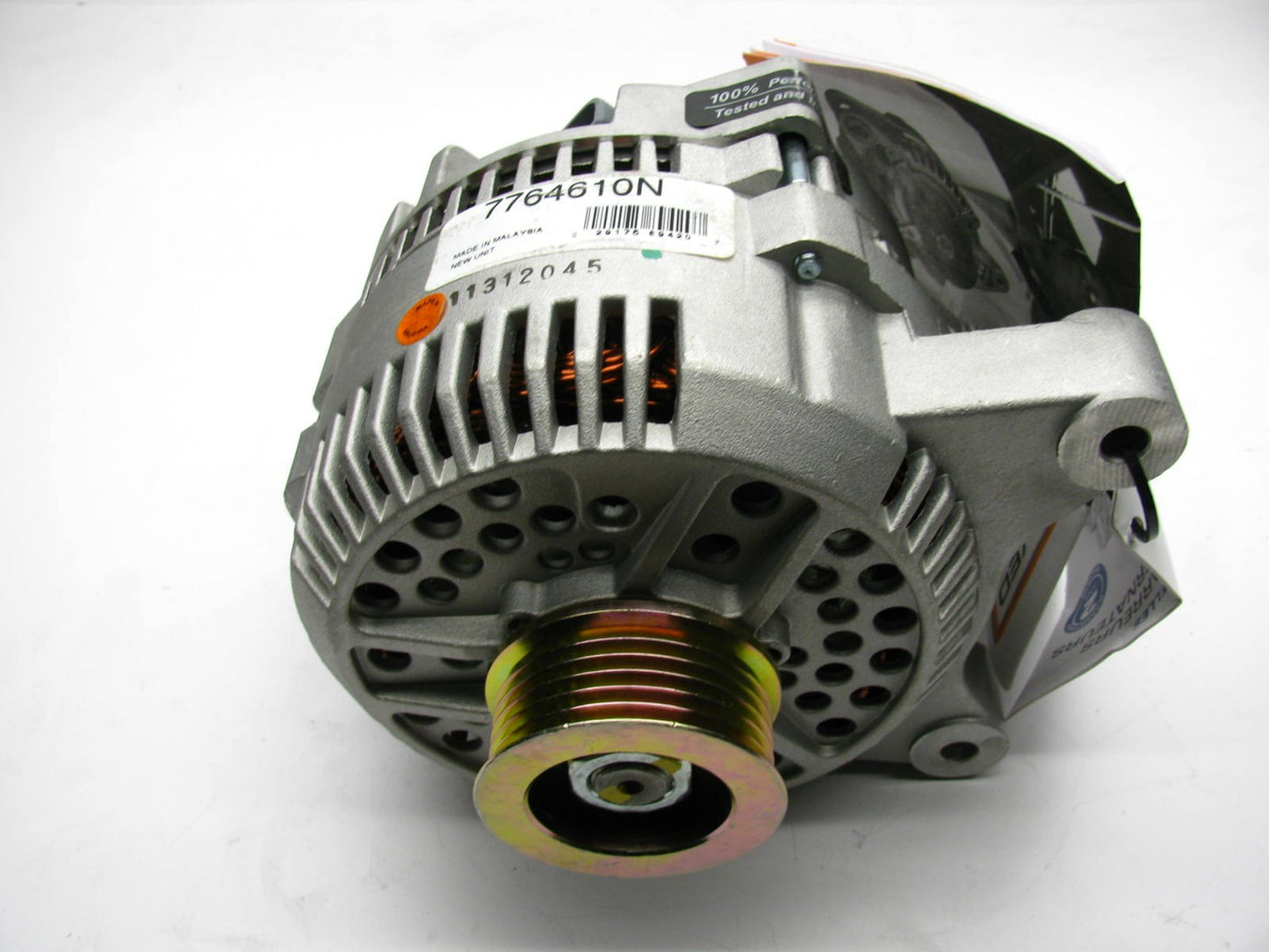 NEW 7764610N Alternator W/ D-Shaped Regulator Connector.  130 AMP