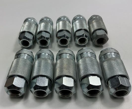 (10) UNBOXED Milton 790 1/4'' FNPT Female L-Style Coupler, Steel