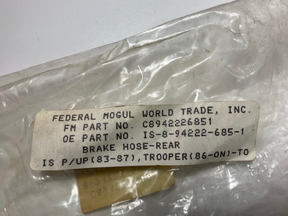 NEW - OUT OF BOX 8-94222-685-1 Rear Center Brake Hose