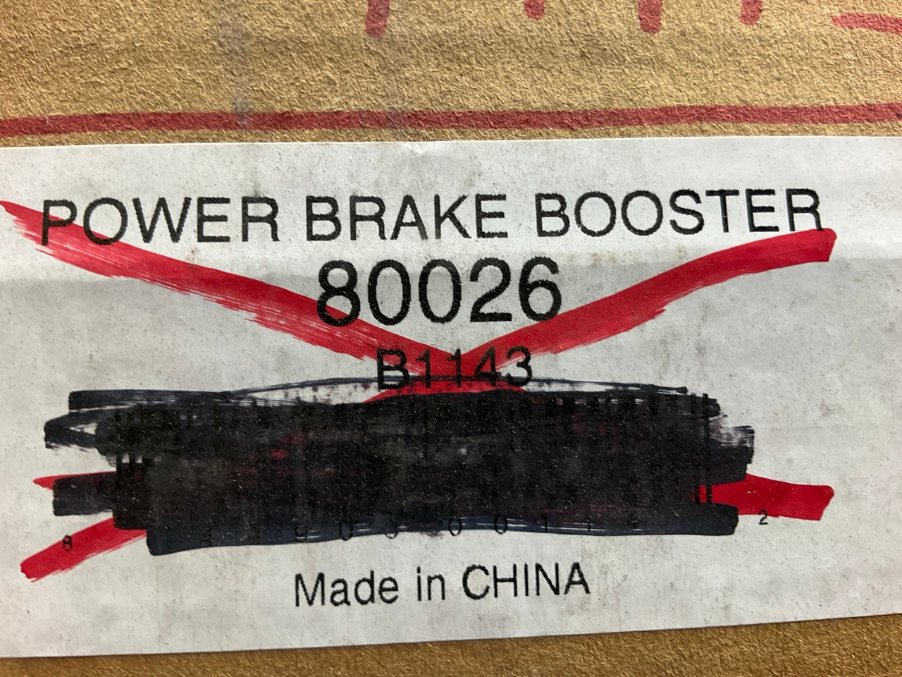 REMAN.  80026 Power Brake Booster