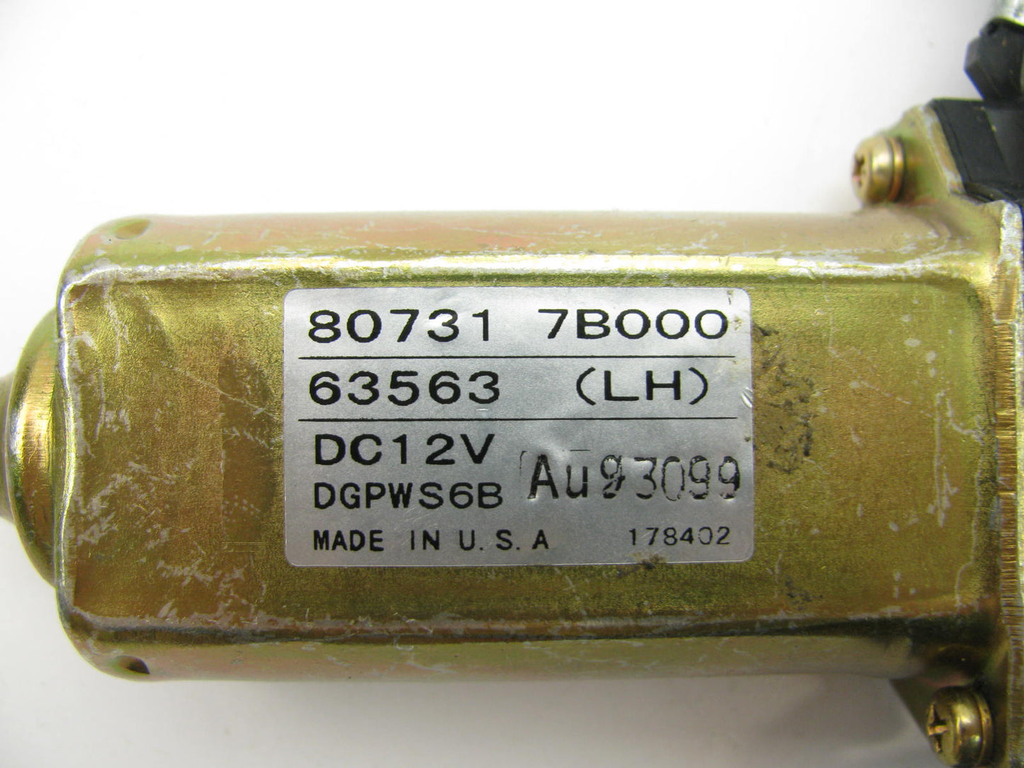 NEW - OUT OF BOX - Front Left Window Motor OEM For 99-02 Nissan Quest 807317B000