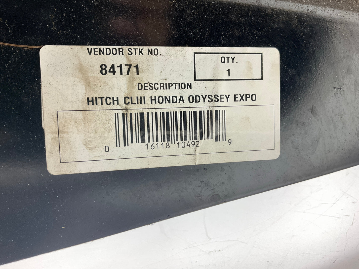 Missing All Hardware - Reese 84171 Class 3 Trailer Hitch For 18-26 Honda Odyssey