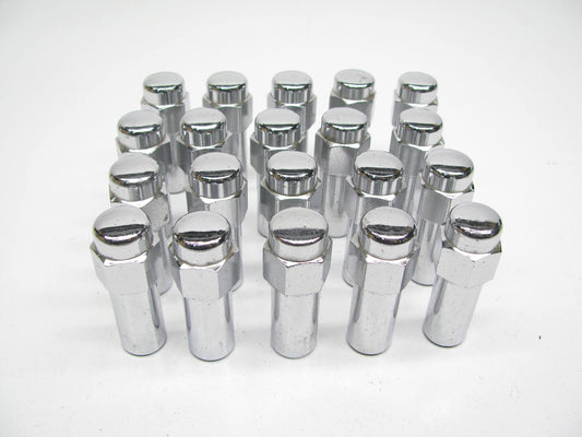 (x20)  1/2'' X 20 Chrome Lug Nuts Mag Seat Right Hand Thread Chrome