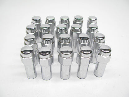(20) UNBOXED Gorilla 1/2'' X 20 Chrome Lug Nuts Mag Seat Right Thread Chrome