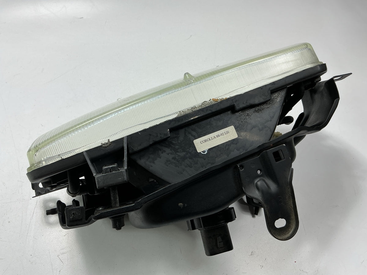 USED, EXCELLENT - Left Drivers Side Headlight Headlamp 1988-1992 Toyota Corolla