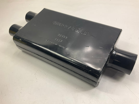 DENTED #1 SEE PHOTOS CherryBomb Vortex Muffler 3'' Center ID, 2.5'' Dual OD, 16'' L
