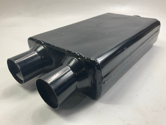 DENTED #1 SEE PHOTOS CherryBomb Vortex Muffler 3'' Center ID, 2.5'' Dual OD, 16'' L