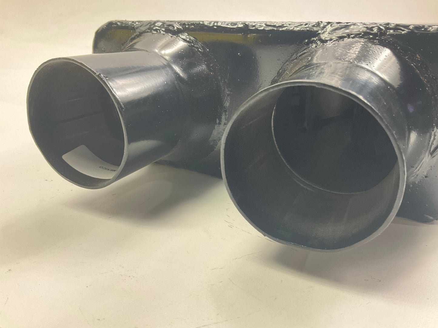DENTED #1 SEE PHOTOS CherryBomb Vortex Muffler 3'' Center ID, 2.5'' Dual OD, 16'' L