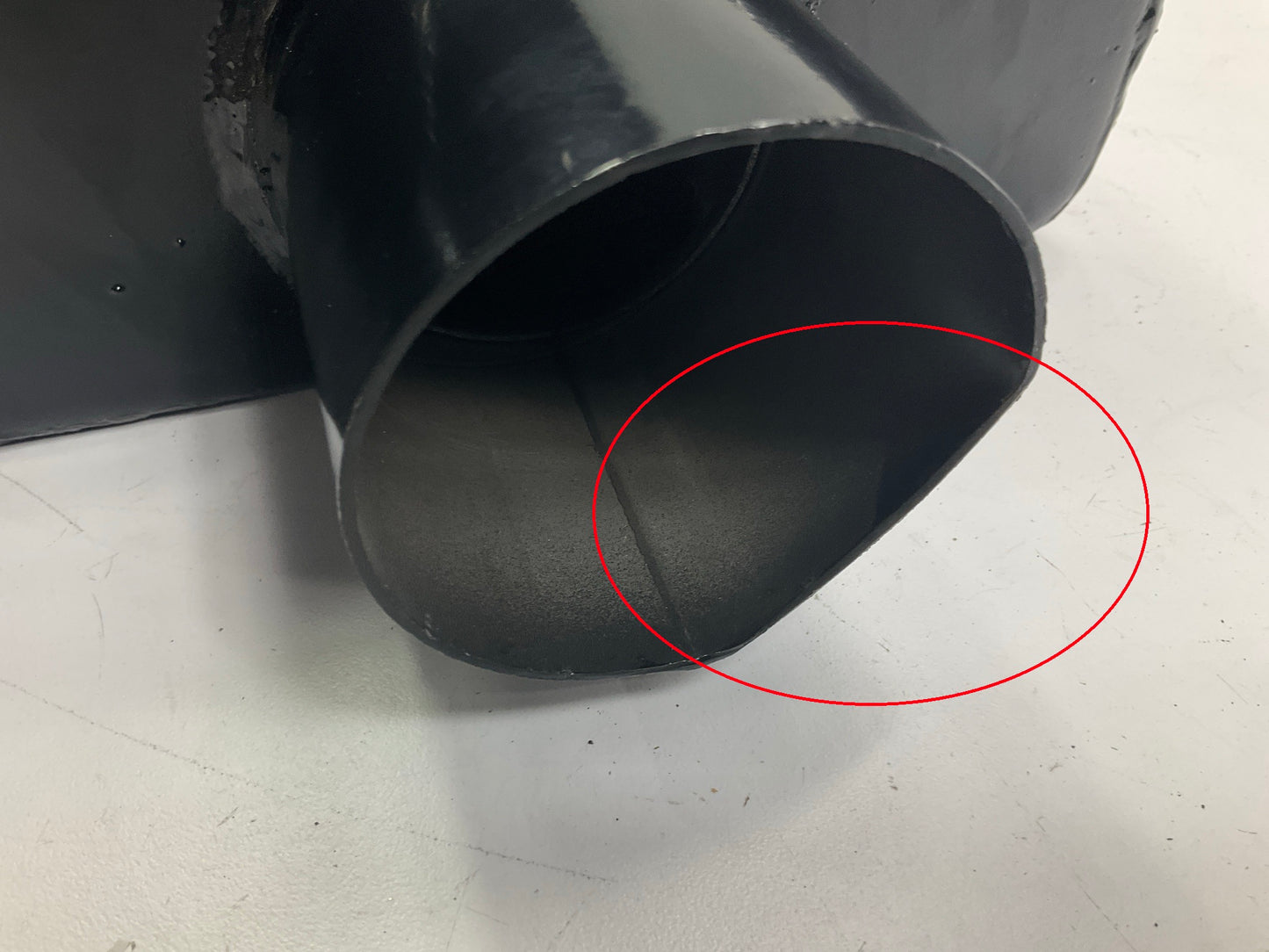DENTED SEE PHOTO Cherry Bomb Vortex Muffler 3'' Center ID, 2.5'' Dual OD, 16'' Long