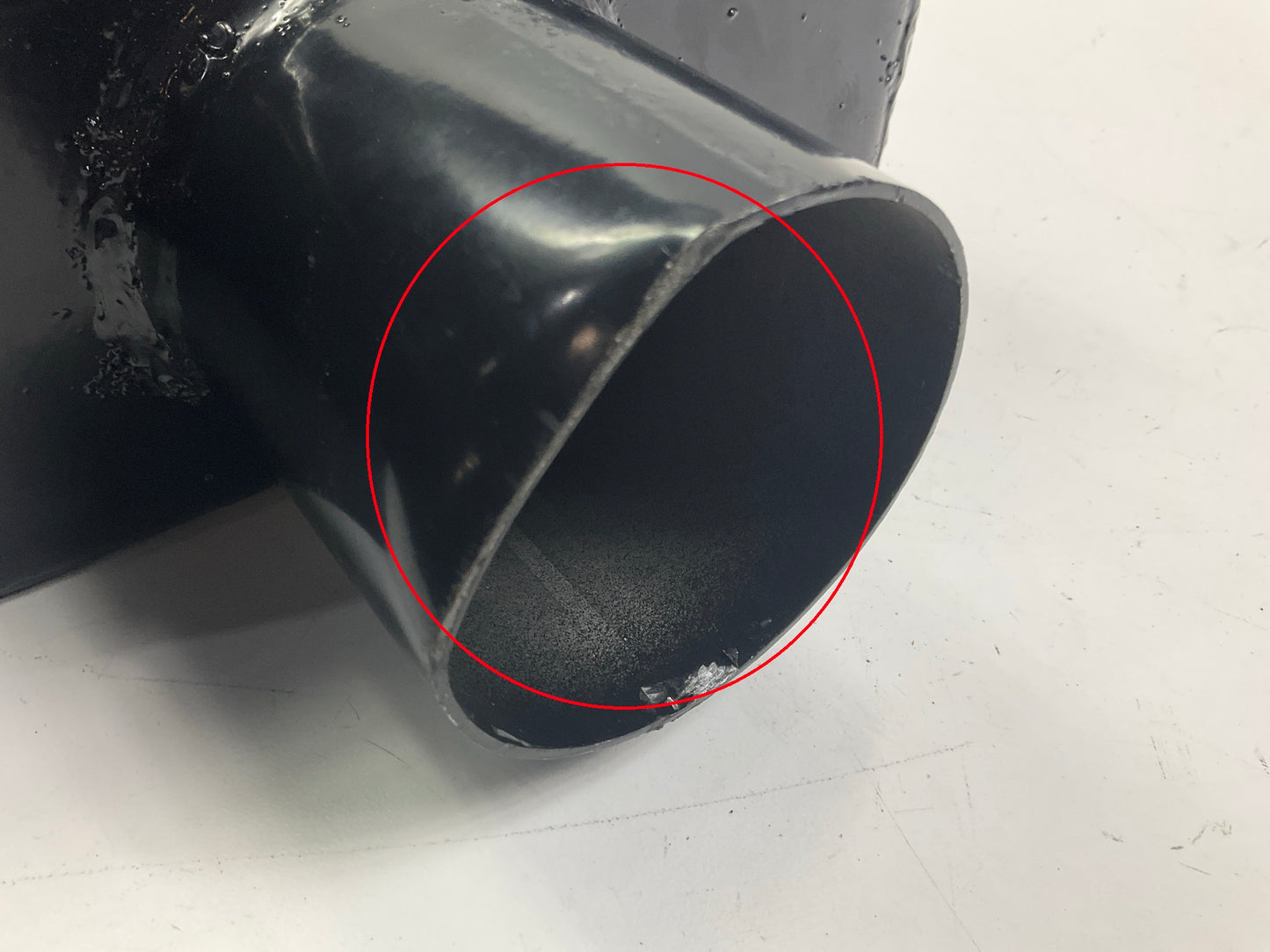 DENTED SEE PHOTO Cherry Bomb Vortex Muffler 3'' Center ID, 2.5'' Dual OD, 16'' Long