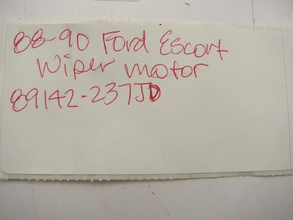 NEW - OUT OF BOX - REAR Back Glass Wiper Motor 1988-1990 Ford Escort Hatchback
