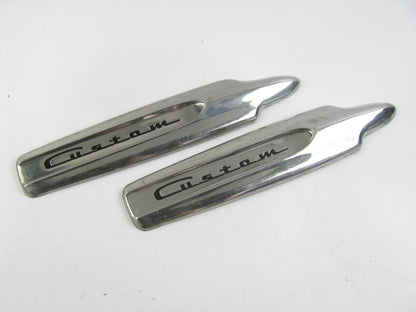 OUT OF BOX 8A-16188-B 1949 Ford Woody Station Wagon ''CUSTOM'' Fender Badges Trim