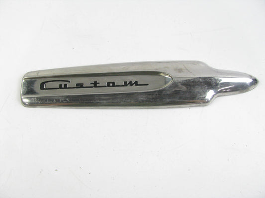 OUT OF BOX 8A-16188-B 1949 Ford Woody Station Wagon ''CUSTOM'' Fender Badges Trim
