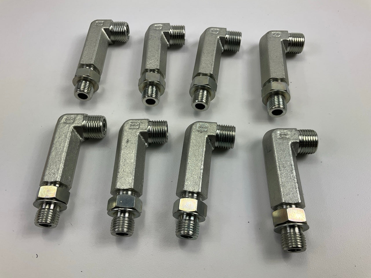 (8) NEW UNBOXED OEM For CAT 8T-1905 Hydraulic Elbow Fittings