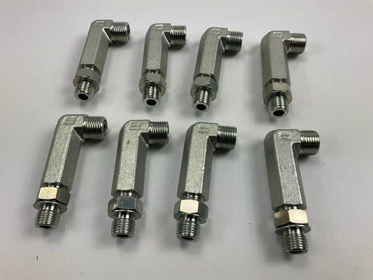 (8) NEW UNBOXED OEM For CAT 8T-1905 Hydraulic Elbow Fittings