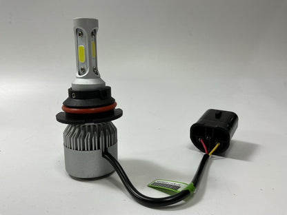 9007 HB5 COB C6 Series LED 6500K White Conversion Kit High Low Light Bulbs PAIR