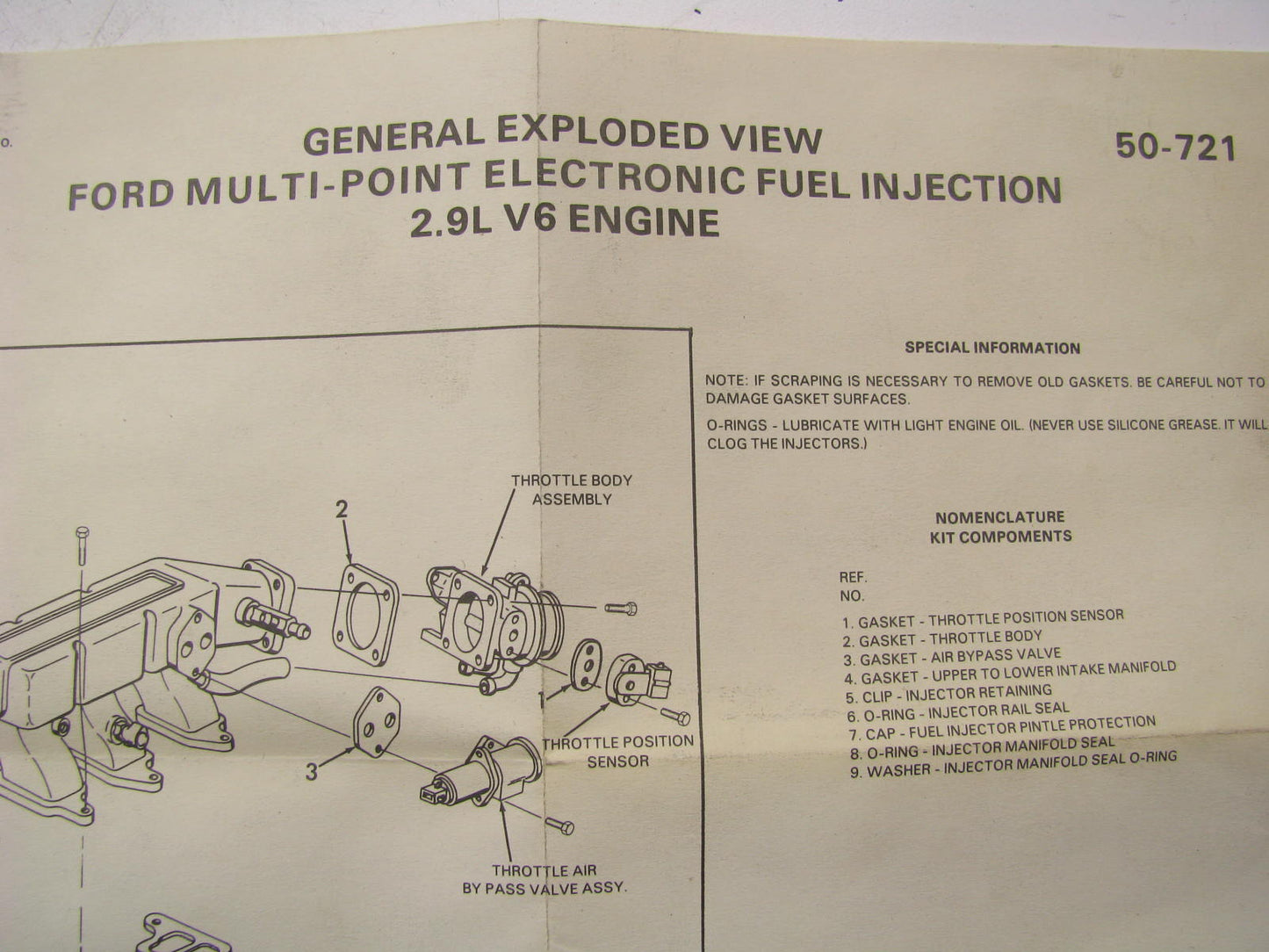 NEW - Out Of Box 903-3001 Ford MFI Fuel Injector Kit 1987-92 Ford Ranger 2.9L V6