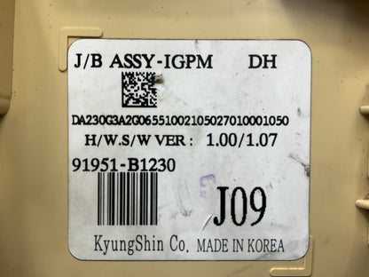 NEW - OUT OF BOX 91951-B1230 Cabin Fuse Junction Box For 2014-16 Genesis