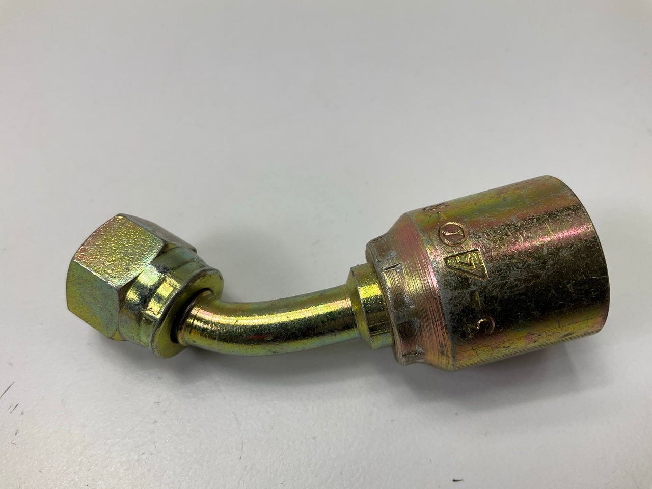 9245-04-04 Hydraulic Fitting JIC 37° FEMALE - 45 ELBOW, 1/4'' ID Hose To 7/16-20