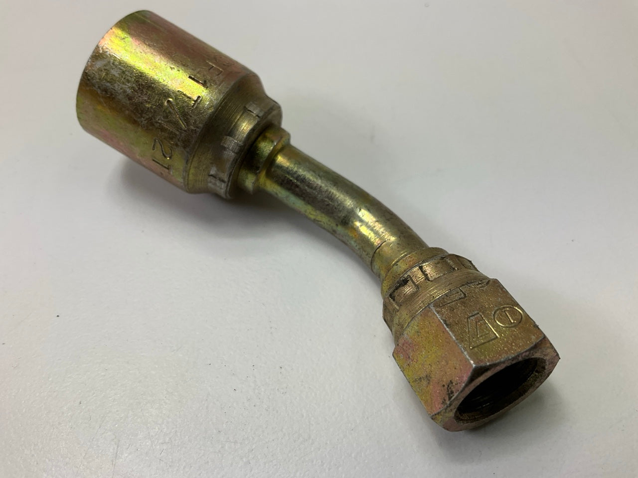 9245-05-04 Hydraulic Fitting JIC 37° FEMALE 45° ELBOW, 1/4'' Hose 1/2-20 Thread