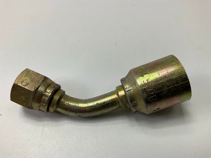 9245-05-04 Hydraulic Fitting JIC 37° FEMALE 45° ELBOW, 1/4'' Hose 1/2-20 Thread