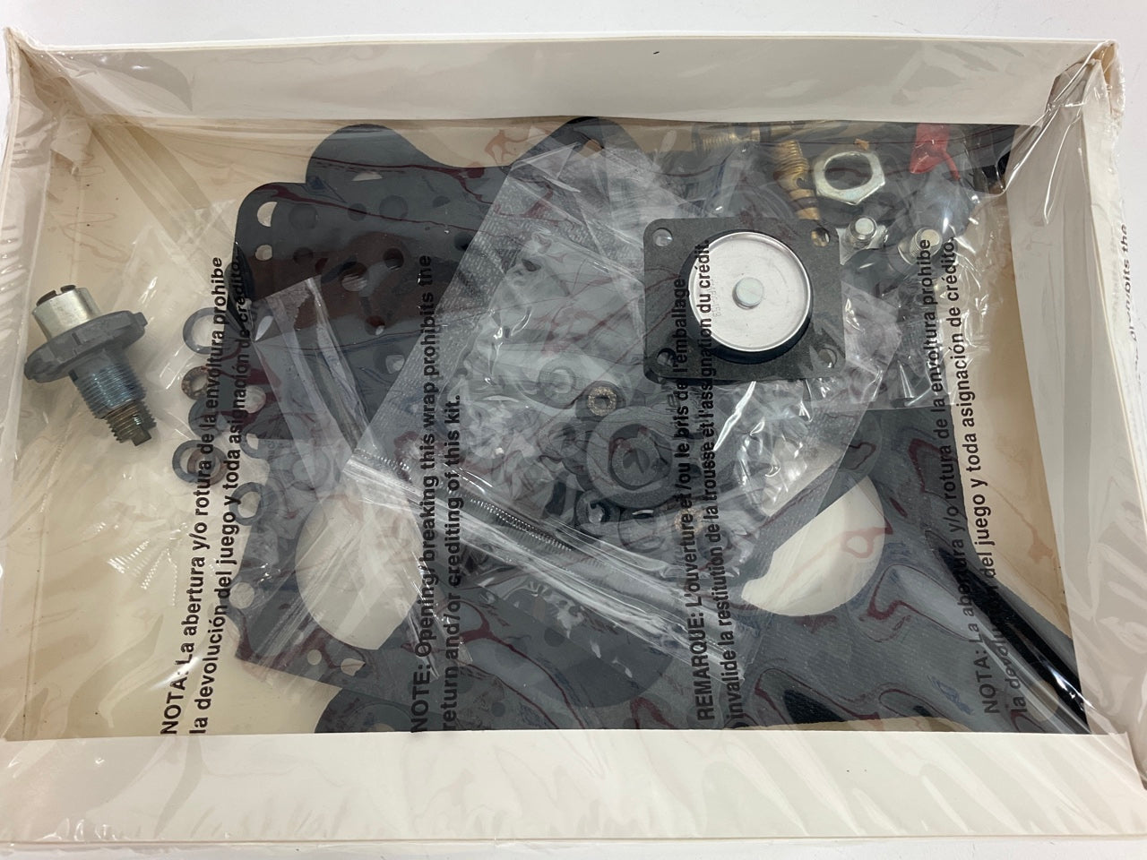 White Box 934S Carburetor Rebuild Kit 74-77 MV446 404 For Holley 4150G
