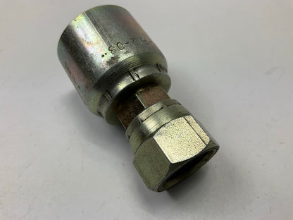 9405N-08-08 Hydraulic Fitting JIC 37° FEMALE SWIVEL 3/4-16 Thread To 1/2'' Hose