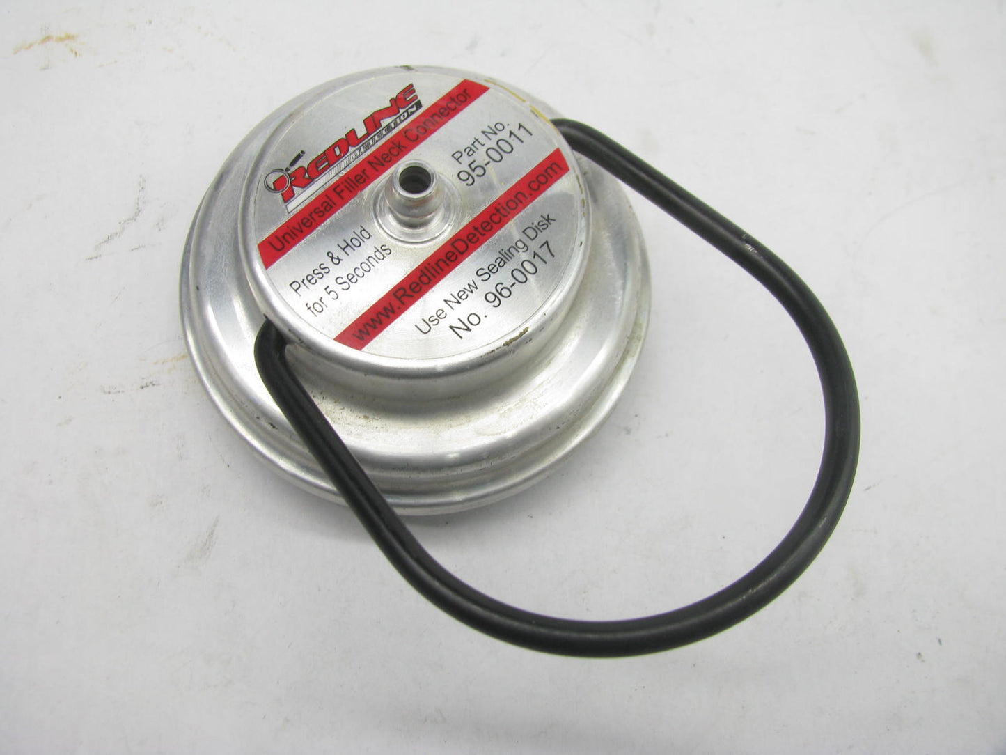 NEW - OUT OF BOX REDLINE 95-0011 Detection Universal Filler Neck Connector