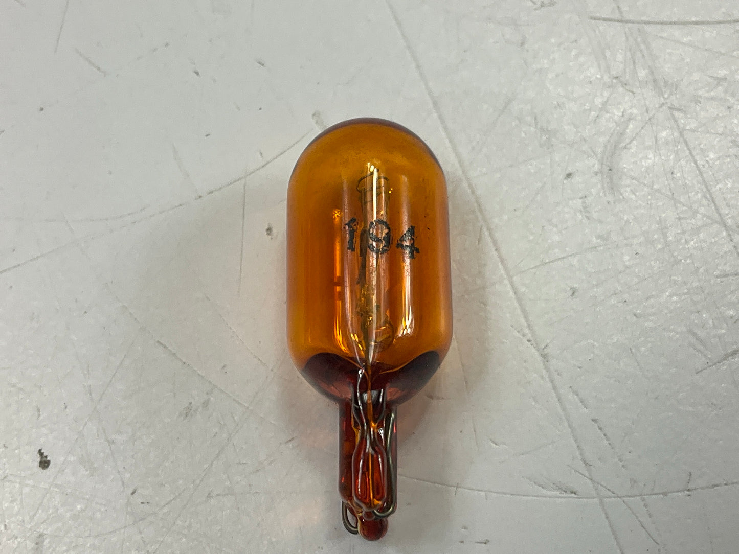 (10) 950194NA Miniature Light Bulb Amber - Wedge T-3 1/4 14V 3.78 Watt
