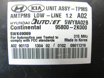 NEW UNBOXED 95800-2K000 TPMS Tire Pressure Monitor Sensor Module For 10-13 Soul