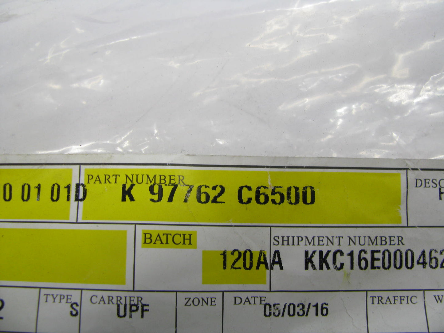 NEW - OUT OF BOX 97762C6500 A/C Discharge Hose For 2016-2018 Kia Sorento