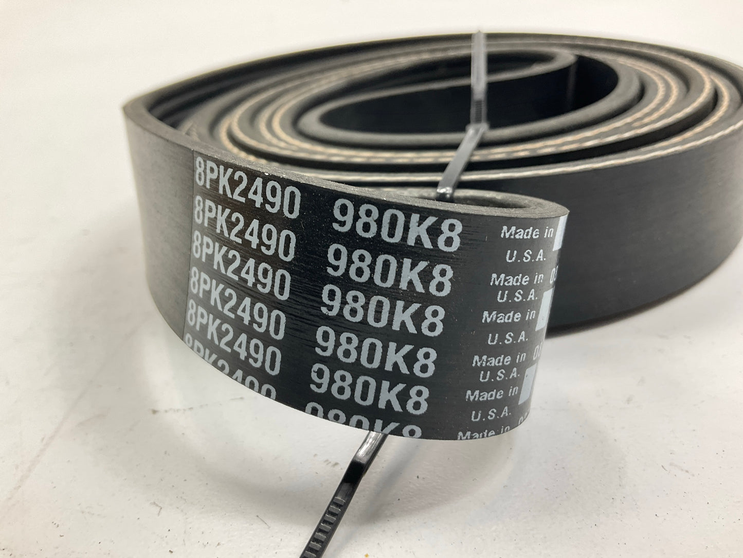 NEW - 980K8 Serpentine Belt - MADE IN USA