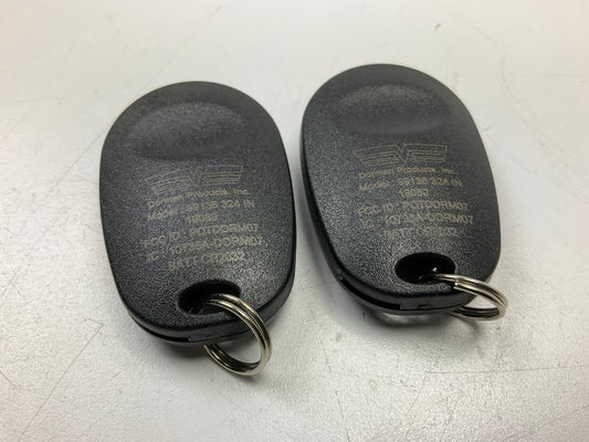 (2) NEW UNBOXED Dorman 99136 Keyless Entry Transmitter Key Fob - 2004-20 Sienna