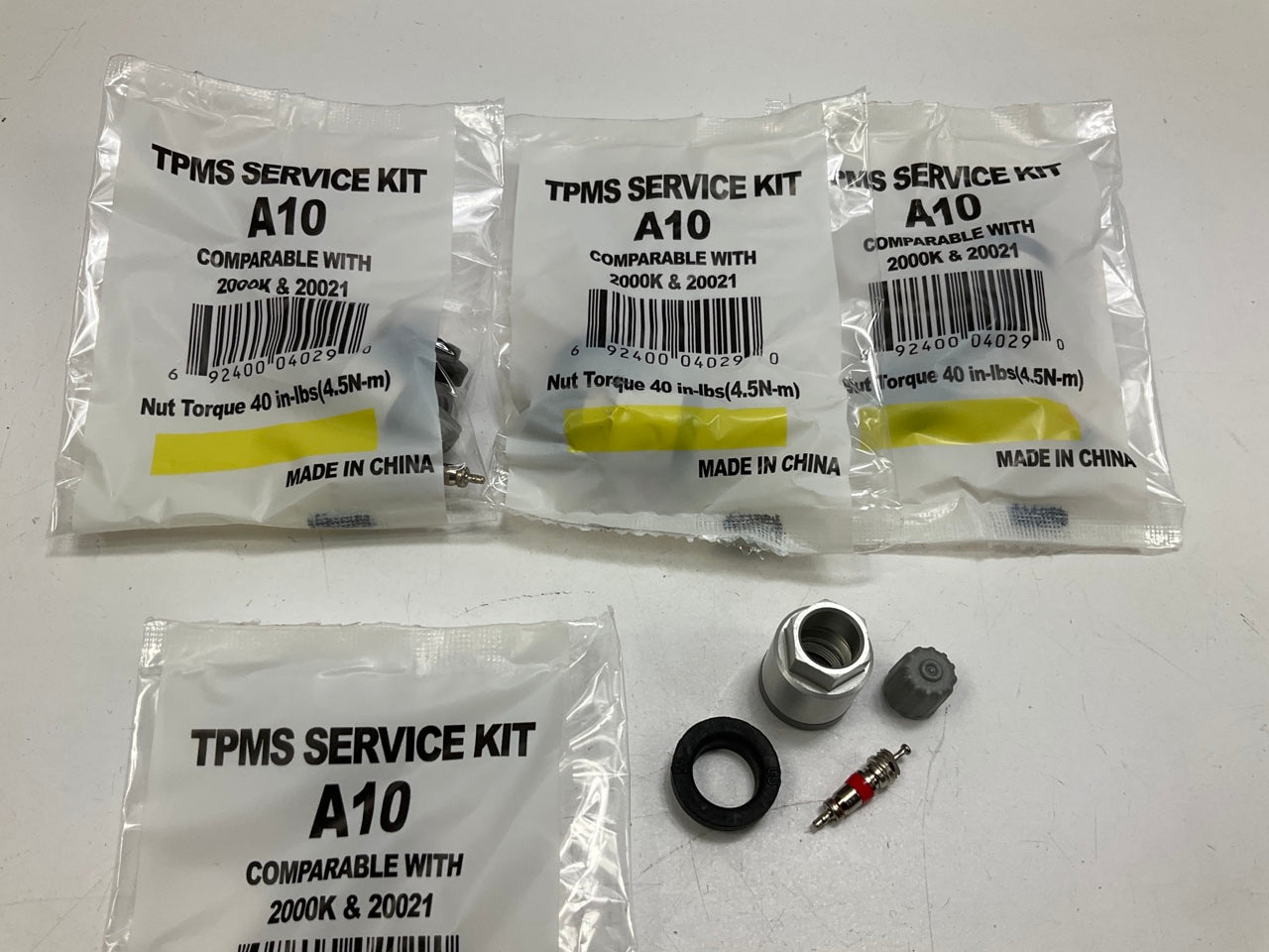 (4) A10 Tire Pressure Monitoring System (TPMS) Sensor Service Kits